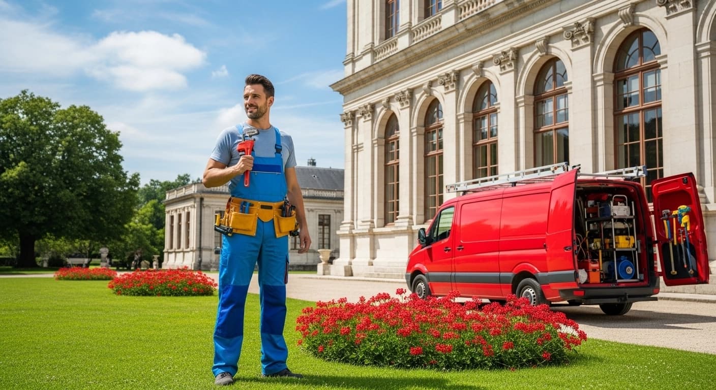 Local Plumbing Patrol professional plumber with company vehicle - FAQ page hero image