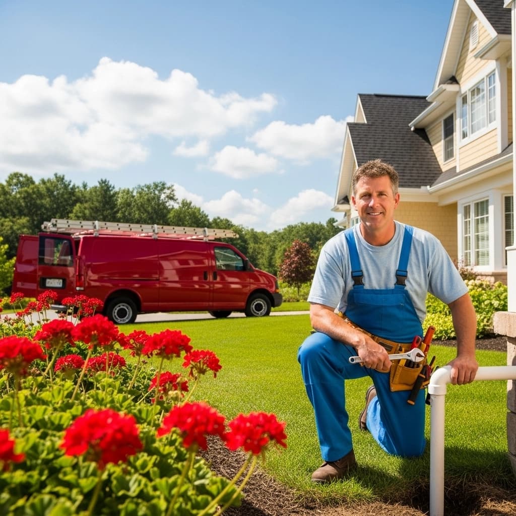 Professional residential plumber working on home plumbing system in Sydney